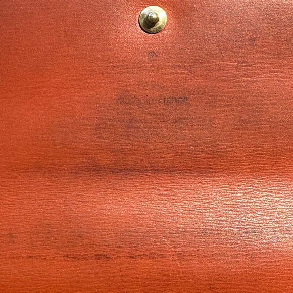 Louis Vuitton Epi Long Wallet Saddle Brown Vintage - Picture 8 of 12